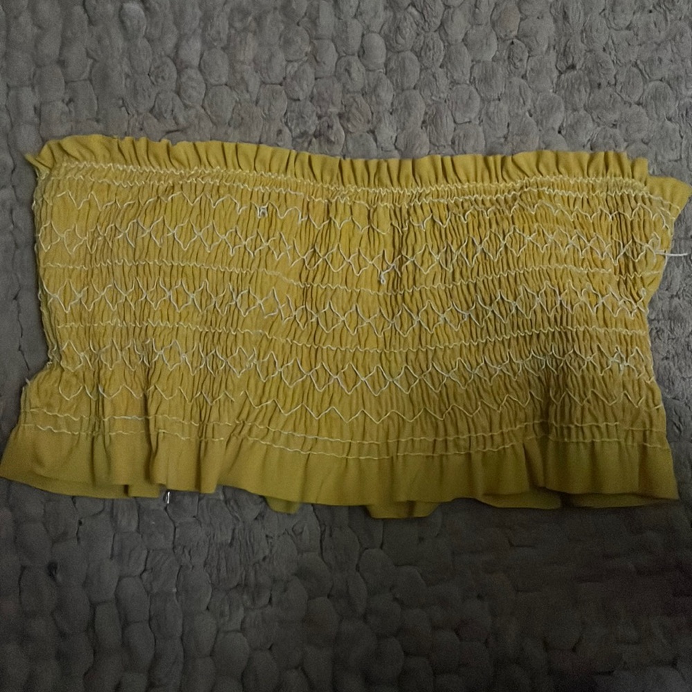 Yellow crop top